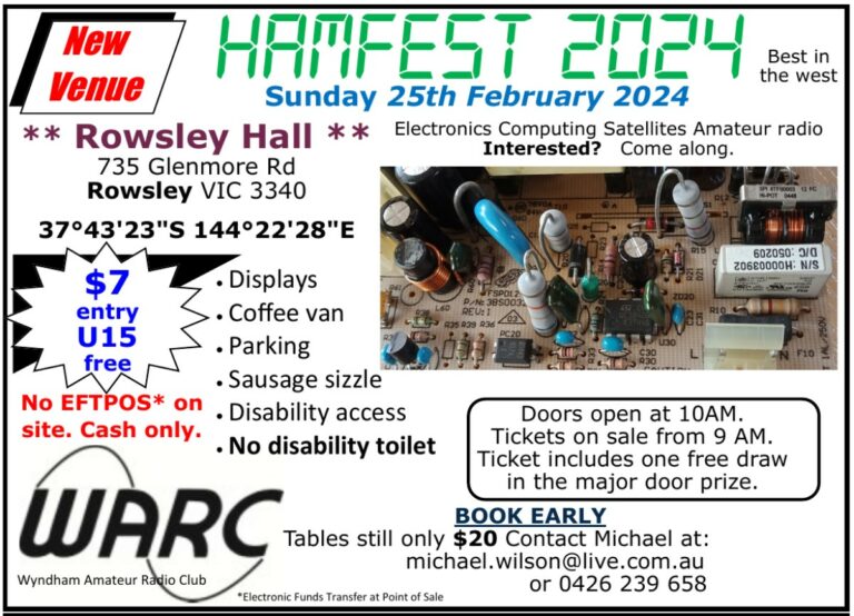 WARC Hamfest 2024 Wyndham Amateur Radio Club